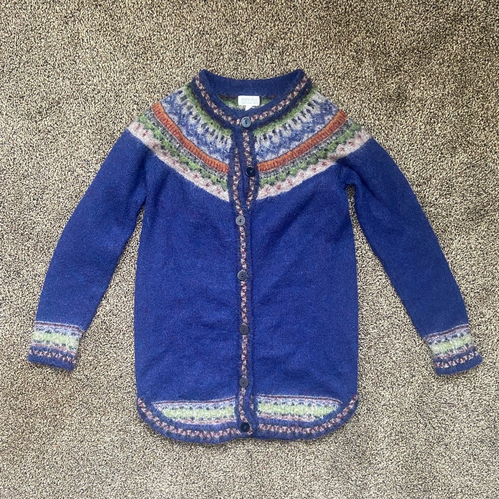 Novica 100% Alpaca Sweater Small
